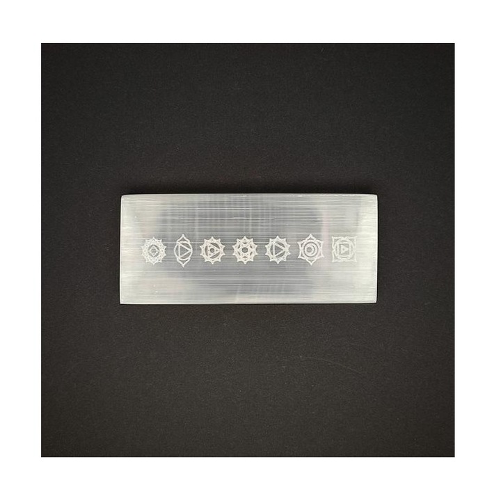 Szelenit lap csakra 4x10cm