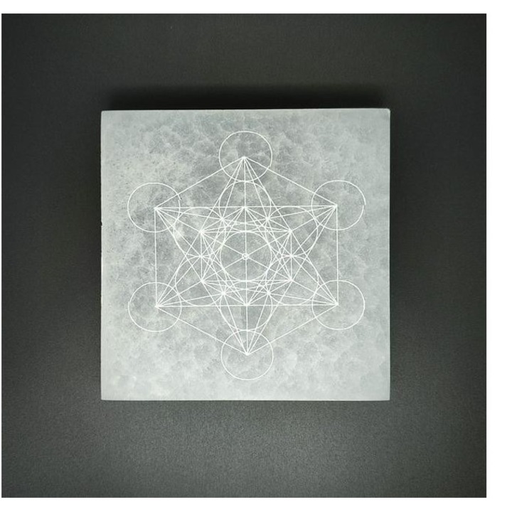 Szelenit négyzet metatron 10cm