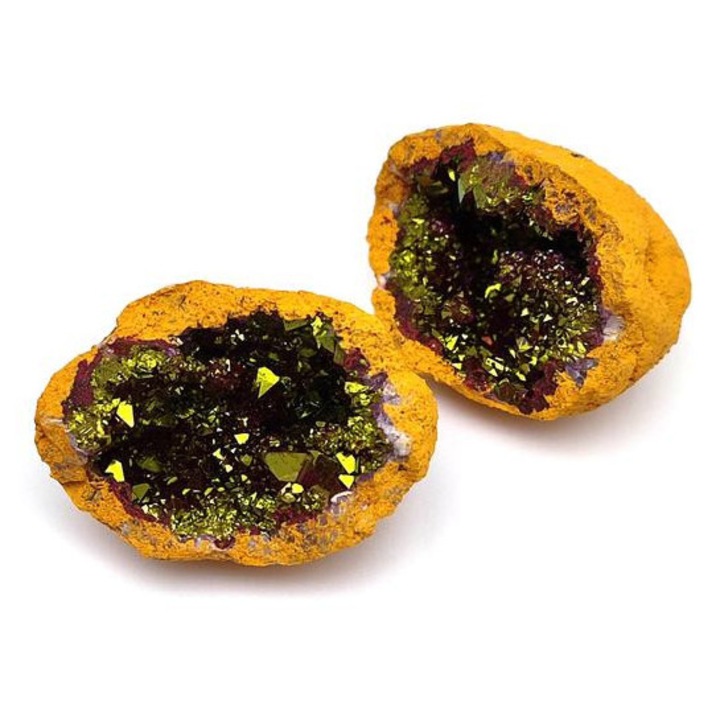 Kvarc geóda pink arany sárga külső M