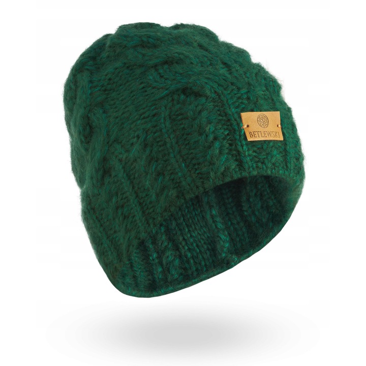 Дамска шапка Betlewski BCD-W2, зелена, зимна