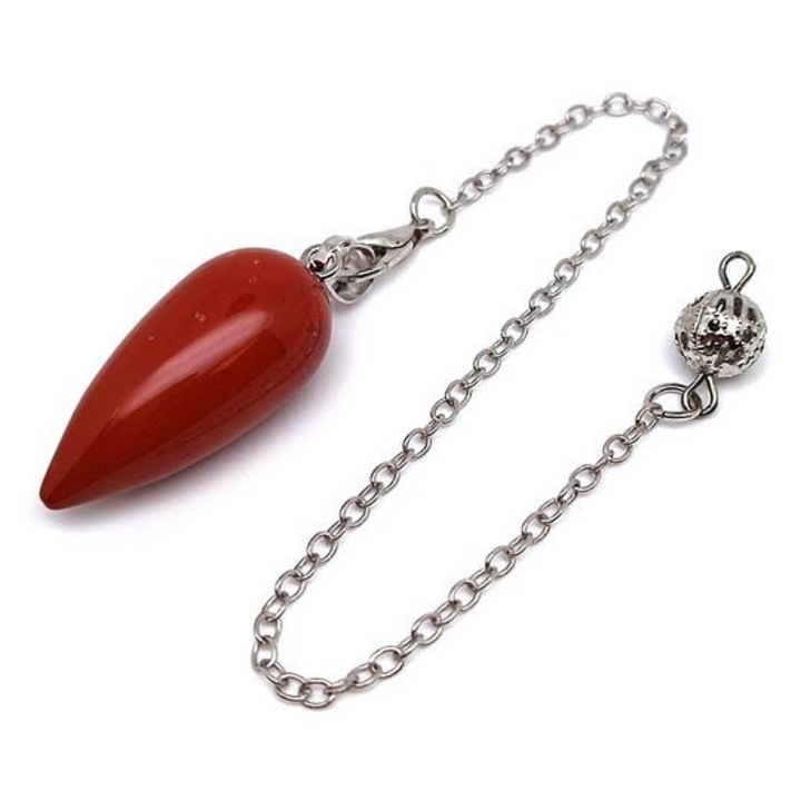 Inga csepp jáspis vörös 1, 5x3cm