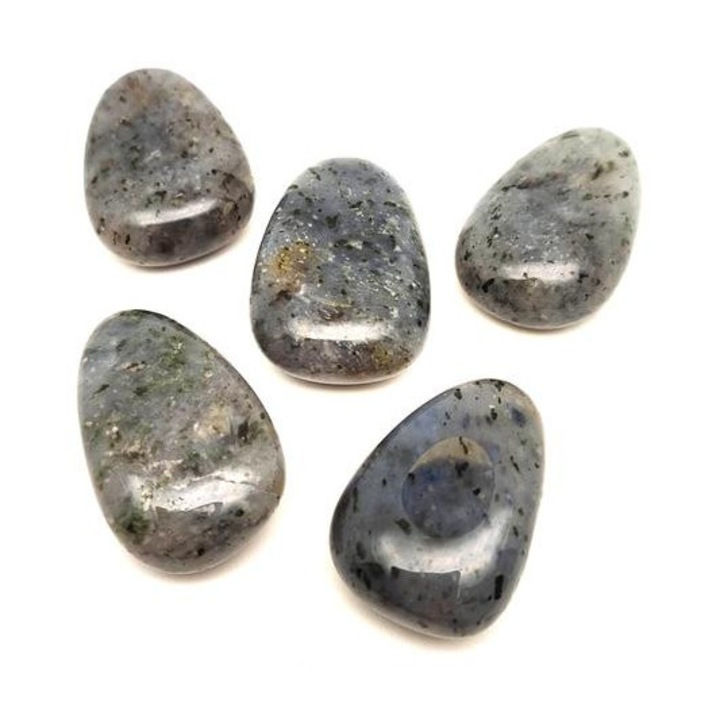 25/30mm Kvarc kék pöttyös csepp