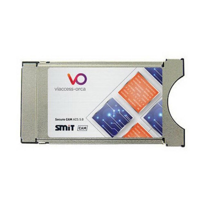 Modul decodificator Viaccess CAM SMiT, PCMCIA Type II, 100x58x4mm, suport MPEG-2/MPEG-4
