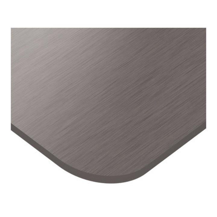 Blat biurou universal SPACETRONIK 130x65x1.8cm, Tytan Srebrzysty, rezistent la zgarieturi, proprietati antibacteriene