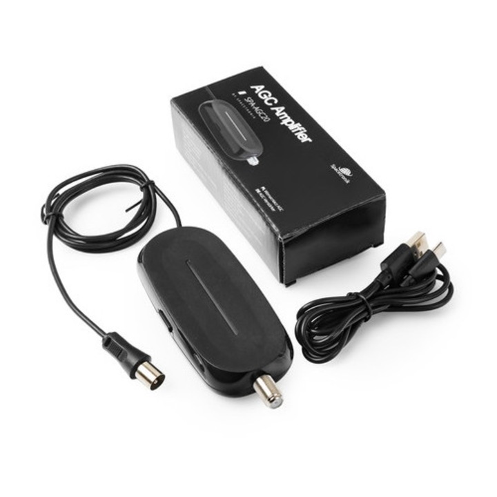 Amplificator antena DVB-T/T2 SPACETRONIK, 20dB, USB-C