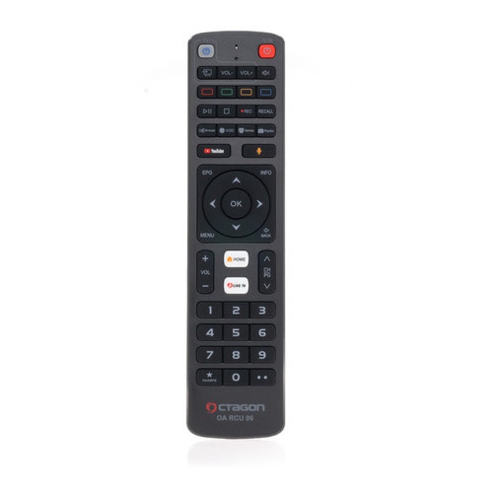 Дистанционно управление Octagon RCU06 Bluetooth, 2 в 1, черно, 20x5x1,2см