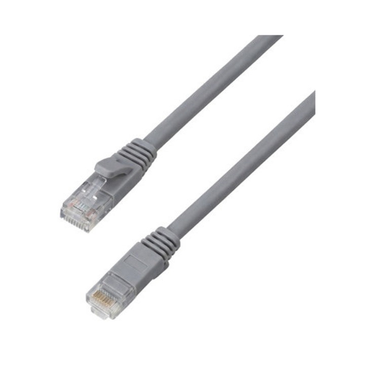 Cablu RJ45 CAT 6a U/UTP AWG32 plat gri 25m