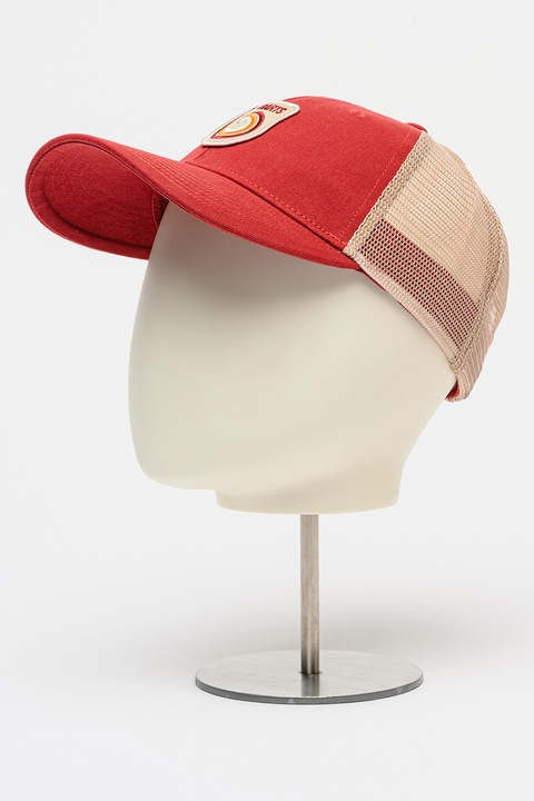 Barts, Шапка Loughran Trucker с капси, Червен, Бежов