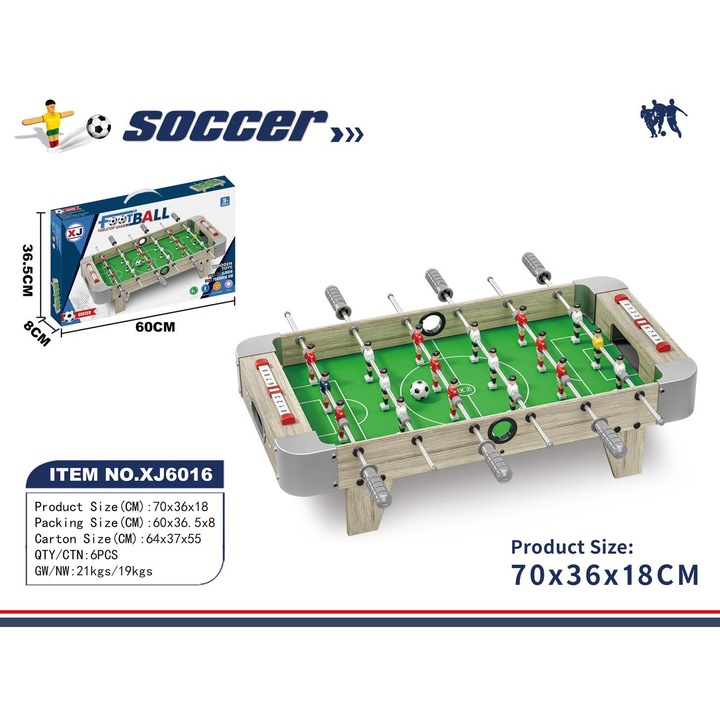 Mese foosball, Ramiz, Pilkarzyki Wersja Stolowa, gri