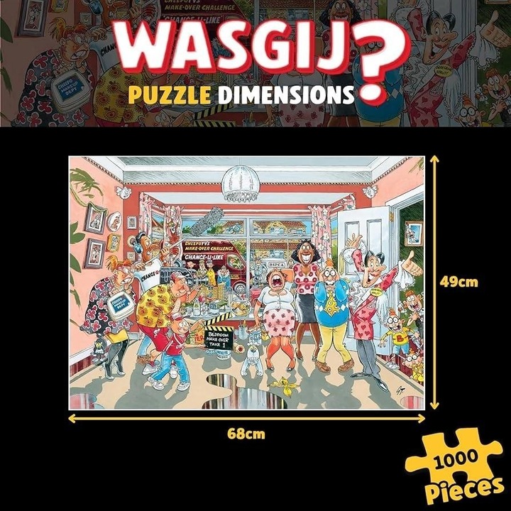 Puzzle 1000 TM Toys Wasgij Retro, metamorfoza, multicolor