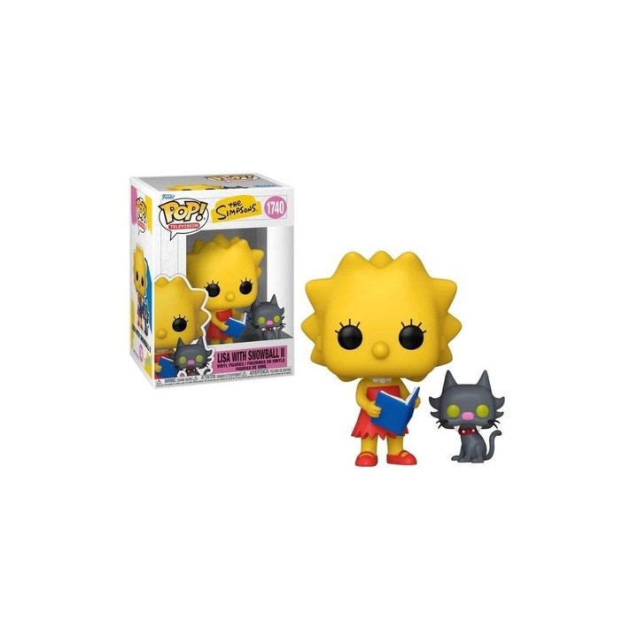 Фигурка Funko Pop The Simpsons, Лиза със Снежна топка, многоцветна, 10см