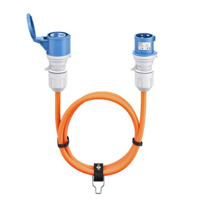 Удължител Goobay CEE 16A 230V IP44 25м, оранжев кабел