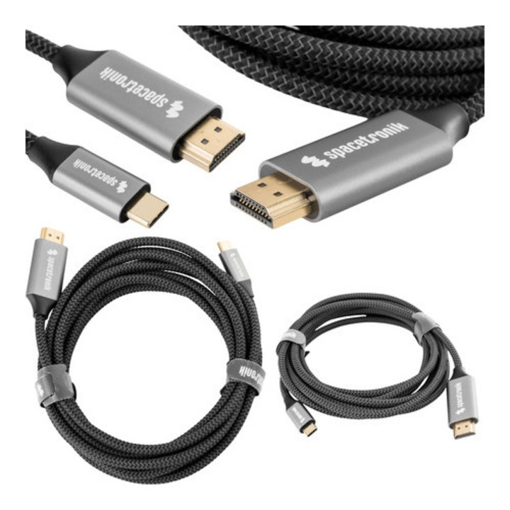 Cablu USB-C 3.1 HDMI 4K Spacetronik KCH-SPA030 3m