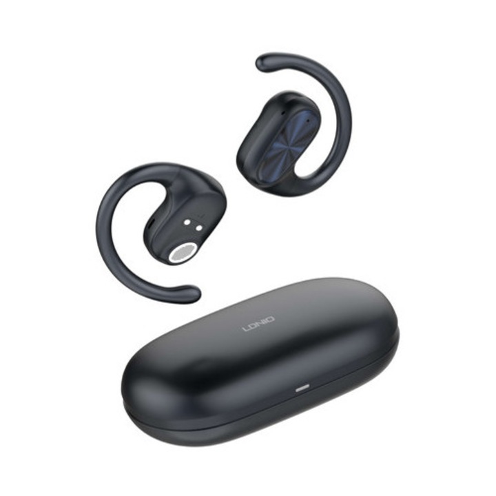 OWS T07 vezeték nélküli fejhallgató, zajcsökkentés, Bluetooth 5.3, fekete