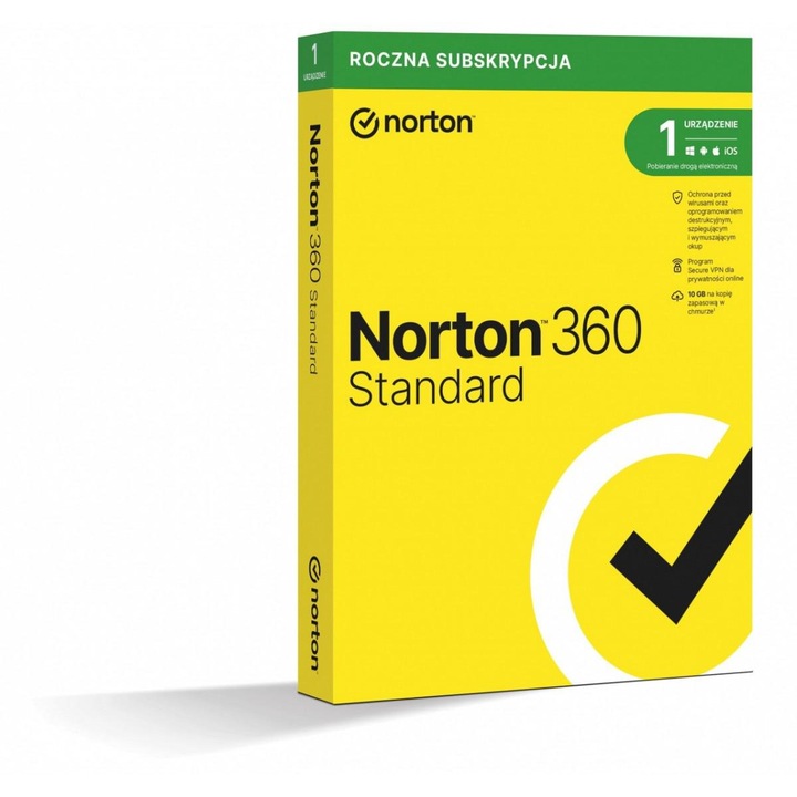 Antivirus Norton 360 Standard, 1 utilizator, 1 an