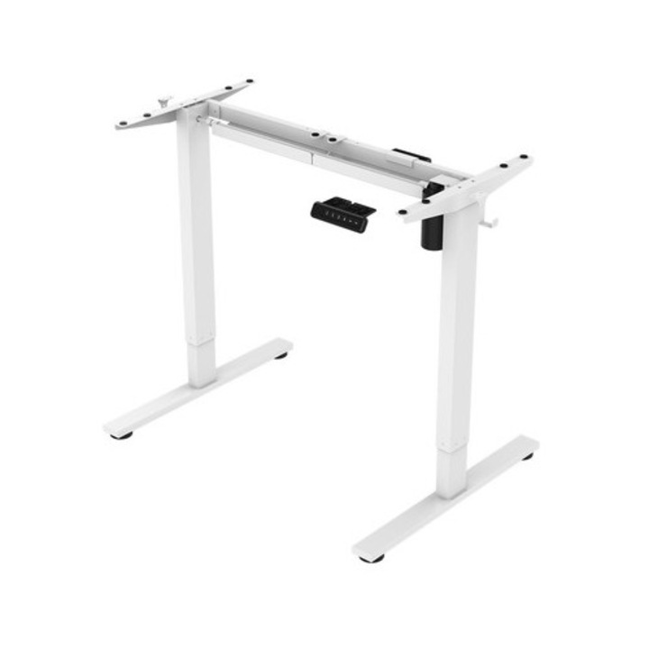 Stelaj electric pentru birou Spacetronik SPE-122, 720-1165mm, 70kg, alb