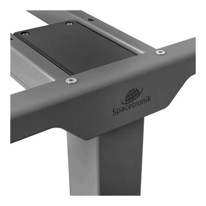 Stelaj electric pentru birou Spacetronik, 3-stopni, 62-127 cm, capacitate 100 kg, gri