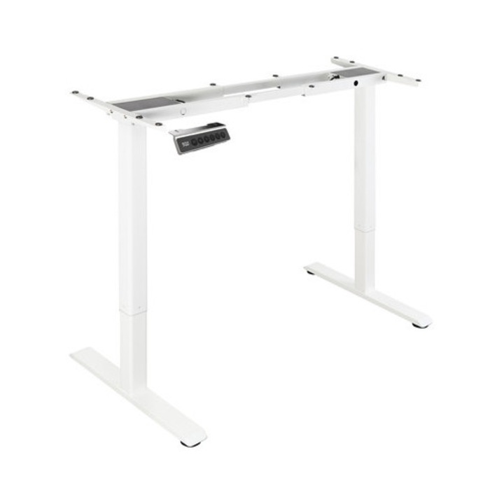 Stelaj electric pentru birou Spacetronik SPE-219W, 2 motoare, 70-115 cm inaltime, 86-149 cm latime, alb