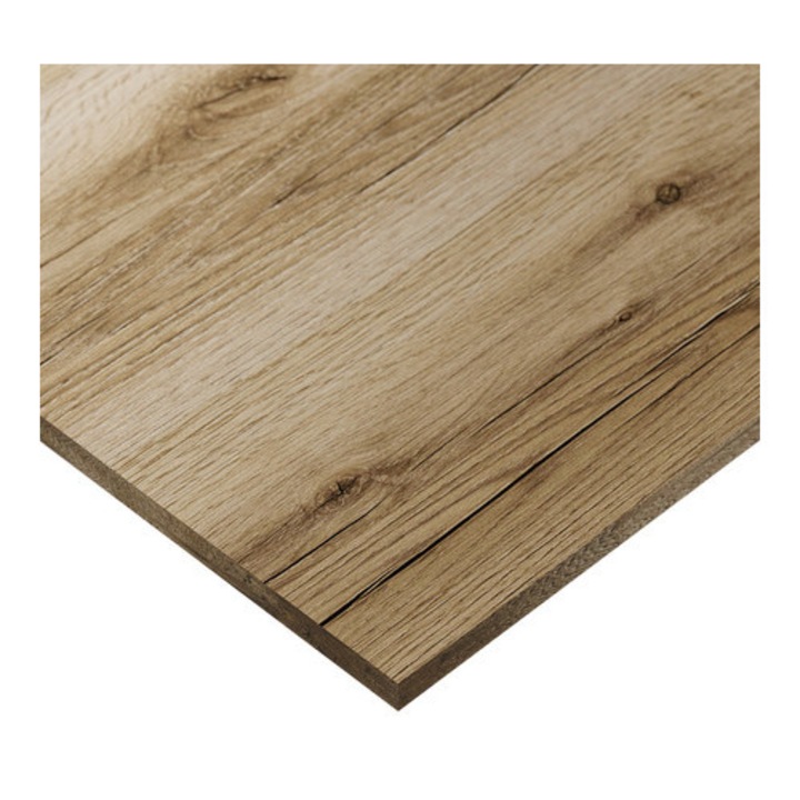 Blat de birou SPACETRONIK 138x80x1.8cm, Dab Lungo, antibacterian, rezistent la zgarieturi