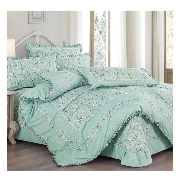 Set complet lenjerie finet 4 piese cu volanase – Confort sporit si design modern VL28