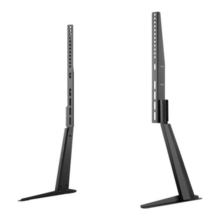 Suport TV Goobay Basic Table Stand M, 32-70 inch, 50 kg, inaltime ajustabila 59,5-73,5 cm, set 2 picioare
