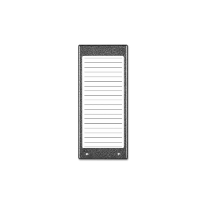Panou iluminat pentru lista de locatori ACO CDN-17N, 88x206mm, gri, usor de inlocuit