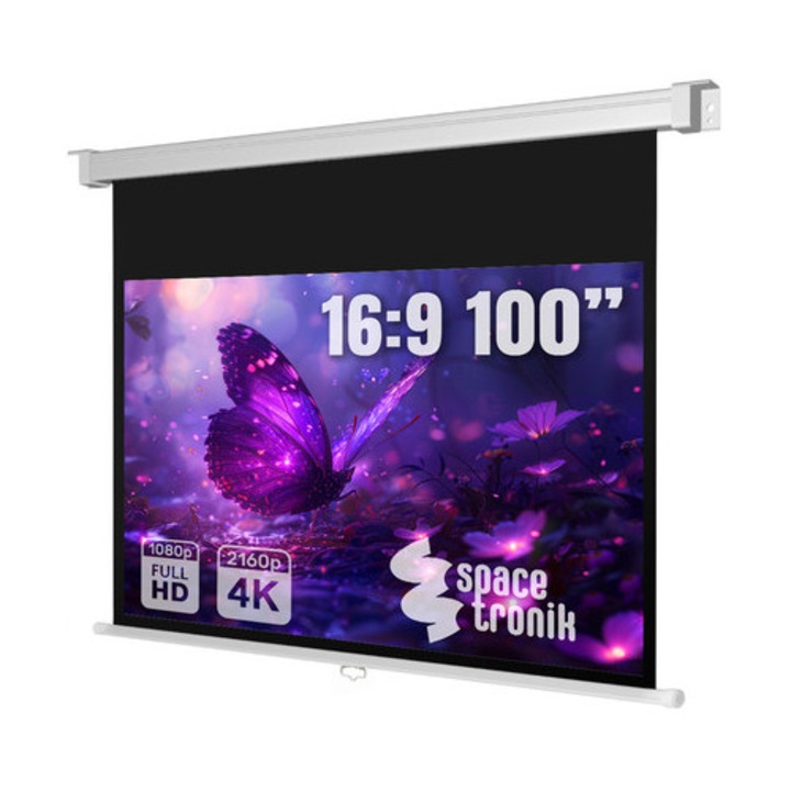 Ecran de proiectie SPACETRONIK 100" 16:9 alb