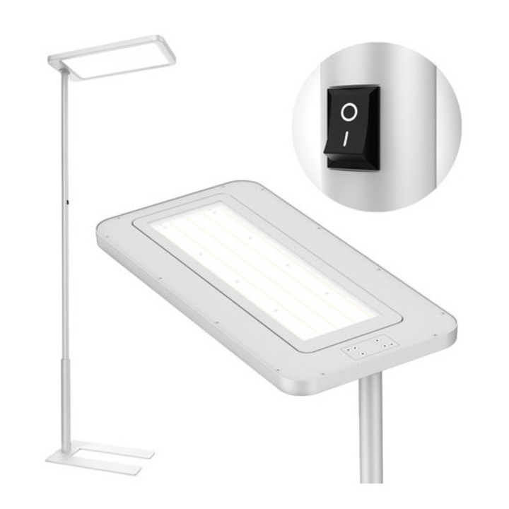 Lampa podlogala LED GLOW D20, SPACETRONIK, alba