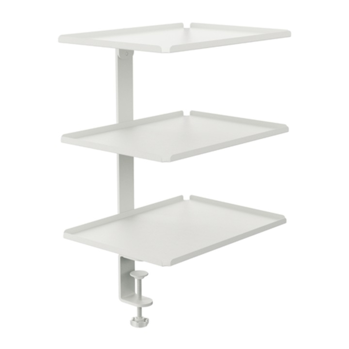 Organizator de birou lateral cu clema cu 3 rafturi W