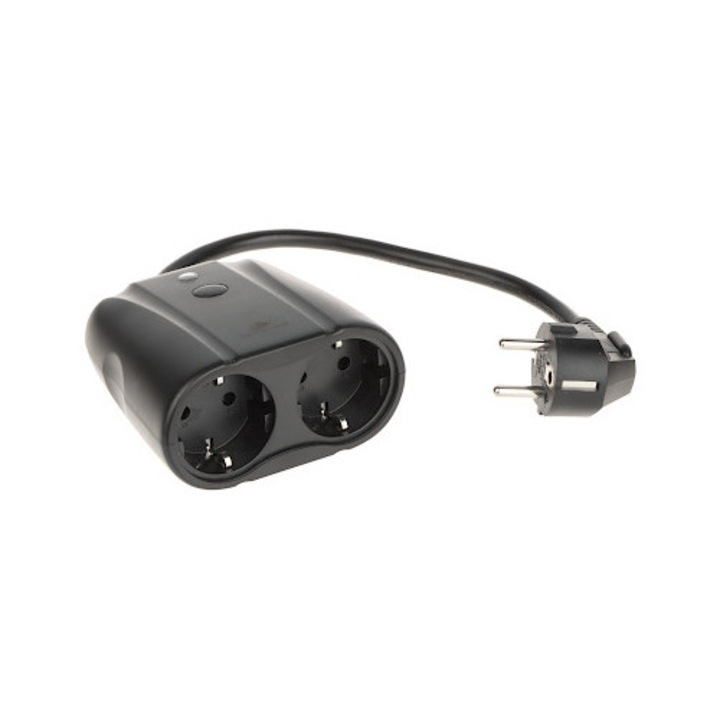 Prelungitor inteligent exterior, 2 prize, Wi-Fi, 2300W, 100-250V, 50/60Hz