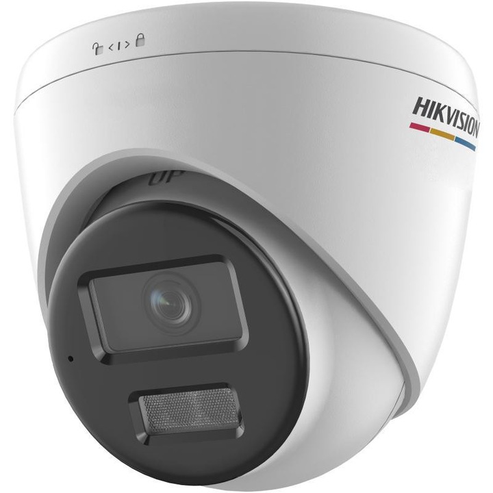 IP камера за наблюдение Hikvision DS-2CD1347G2H-LIUF/SL, 4мм, детекция на хора/превозни средства, черно/бяло