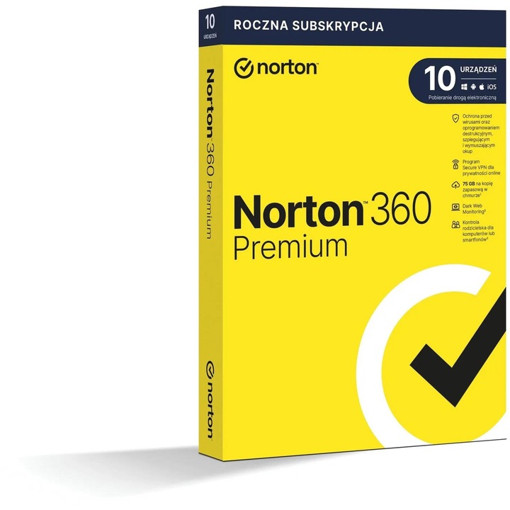 Antivirus Norton 360 Premium Set 10 dispozitive, 12 luni