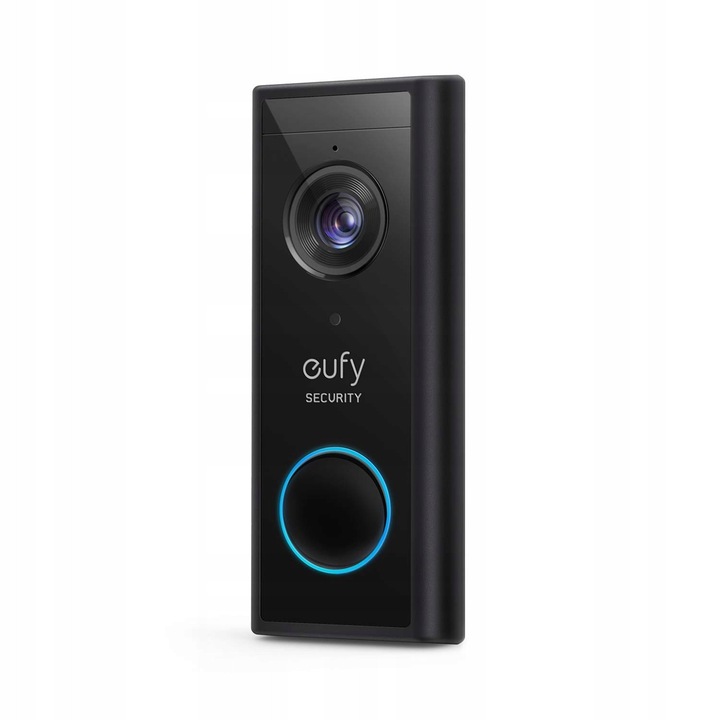 Sonerie electrica fara fir Eufy 2K HD cu camera, detectie persoane, alb, necesita HomeBase 2