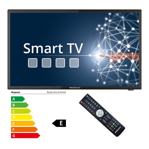Televizor camping Royal Line IV SMART, Android TV, 24 inch, Bluetooth, Wi-Fi, set complet