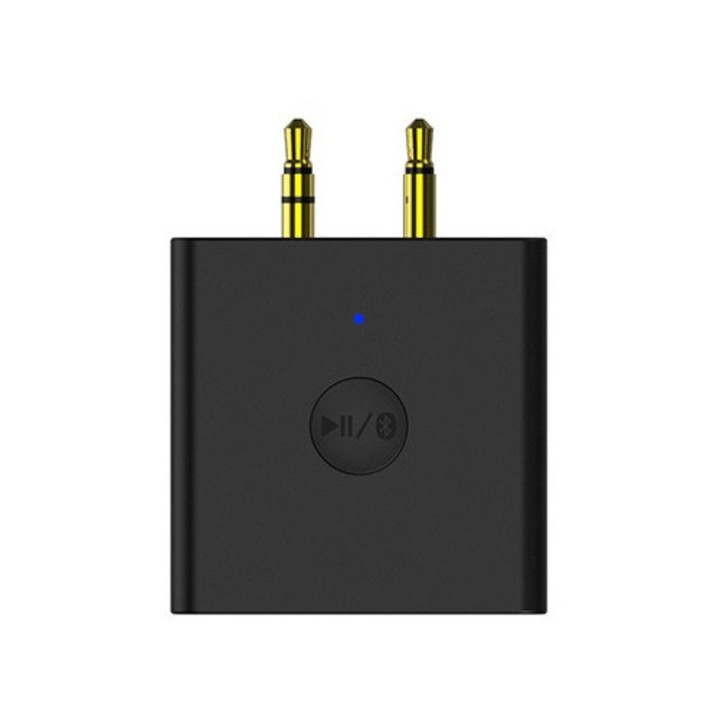 Bluetooth adó, 1Mii B05, 2xAUX Jack 3.5mm, 10m, szett powerbank tokkal és USB-C kábellel