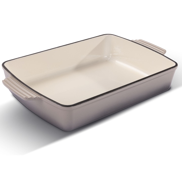 Tava cuptor Lamart Iron, fonta emailata, 33 x 23 x 7 cm, 3.6 L