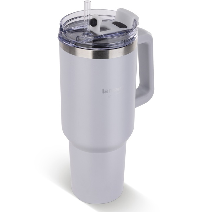 Termos Lamart Huge, inox, 1.2 L, gri
