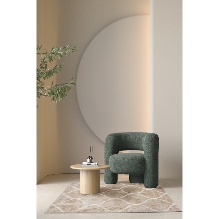 Covoare, DywanStyl, covor modern, 120x160cm, bej, 100% polipropilen, shaggy