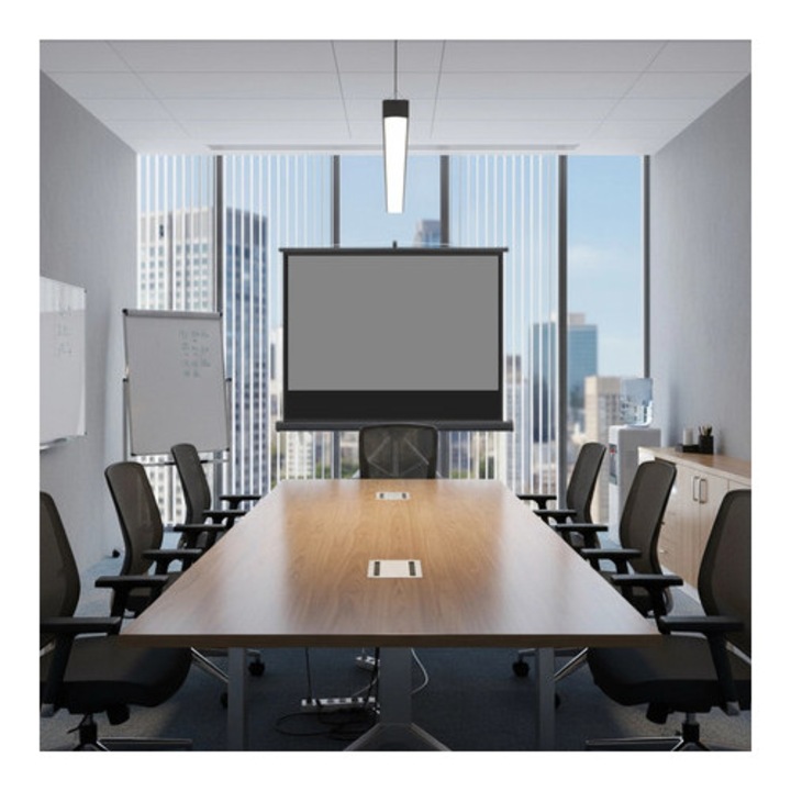 Прожекционен екран Spacetronik 92" 4K със стойка