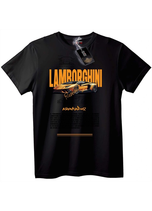 Lamborghini Aventador póló, Fekete