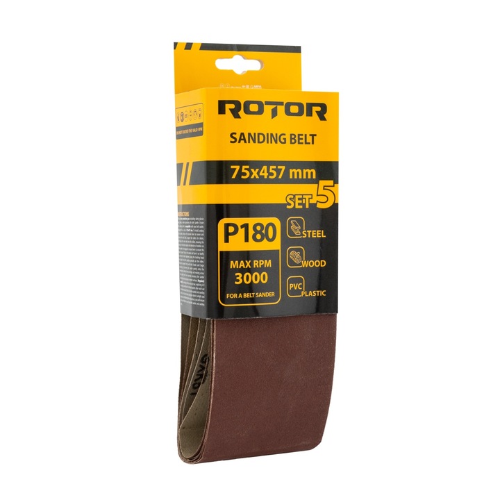 Banda de slefuit ROTOR P180 75*457 set 5