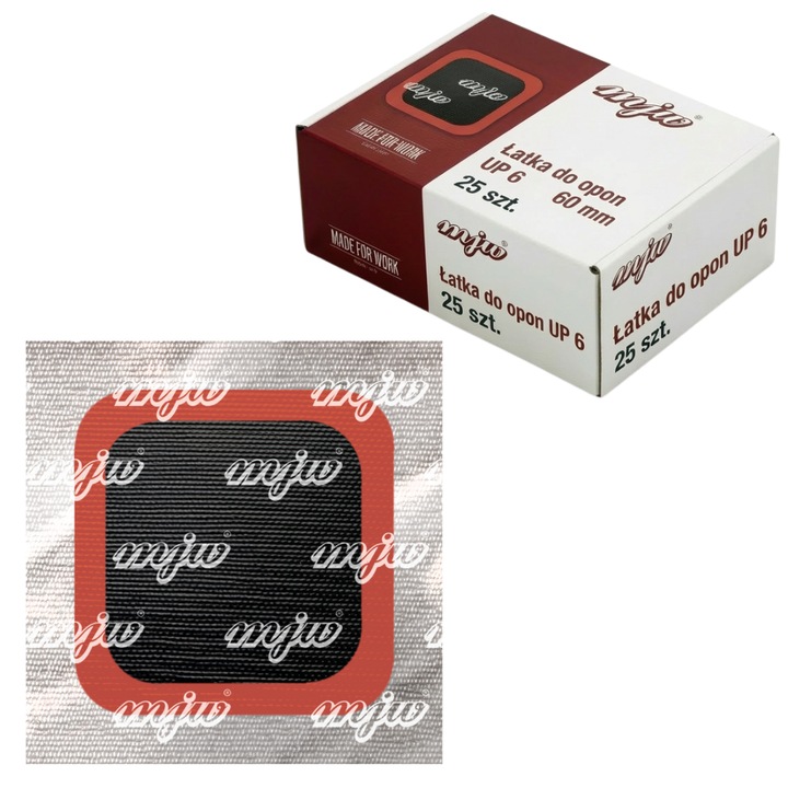 Petice de reparare MJW UP6 60mm, set 25 bucati, pentru oponi radiali si diagonali