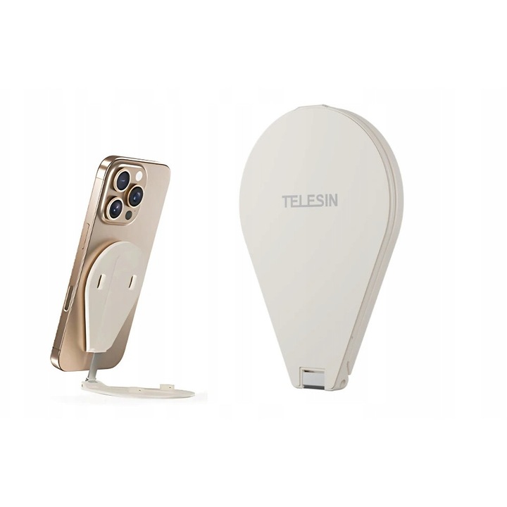 Telesin telefontartó, N52 mágnes, minimalista design, 95x58x6,1mm, szett mágneses matricával