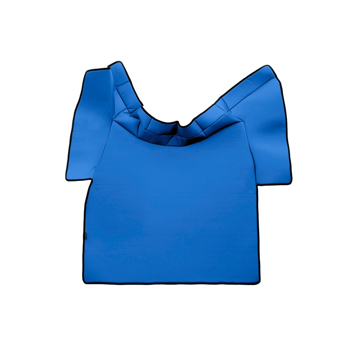 Covor central pentru tunel, F-CORE, eco-piele, albastru, pentru camioane VOLVO FH 2 (01.2002-12.2008) și FH 3 (01.2009-12.2012)