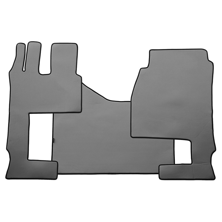 Camion Covorase Acoperire Completa, F-CORE, pentru MERCEDES ACTROS MP 4 01.11-12.18, ACTROS MP 5 01.19-, Cabina 250cm, Pasager pliabil, Gri