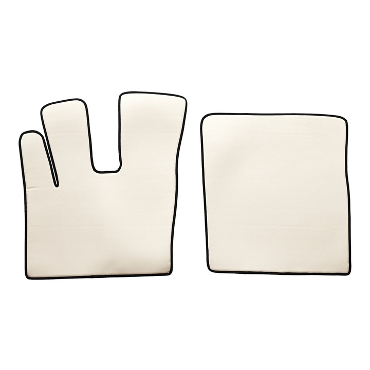 Camion Set covorase podea (sofer + pasager), F-CORE, pentru DAF XF 106 01.14-09.21, Sampanie