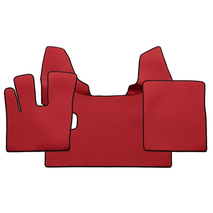 Camion Covorase Acoperire Completa, F-CORE, pentru DAF XF 106 01.14-09.21, MANUAL, Rosu