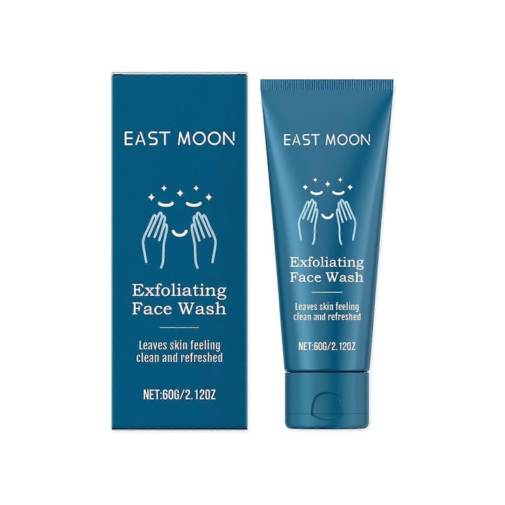 Gel Exfoliant pentru Fata Barbati, East Moon, 60g, Curatare Profunda, Hidratant