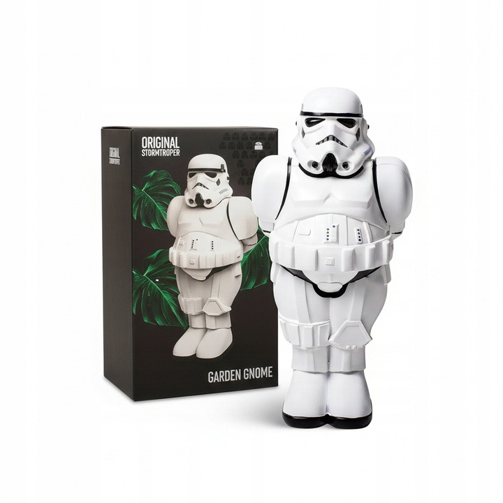 Figurina Stormtrooper Gnome 30 cm, decoratiune umoristica pentru gradina, multicolor