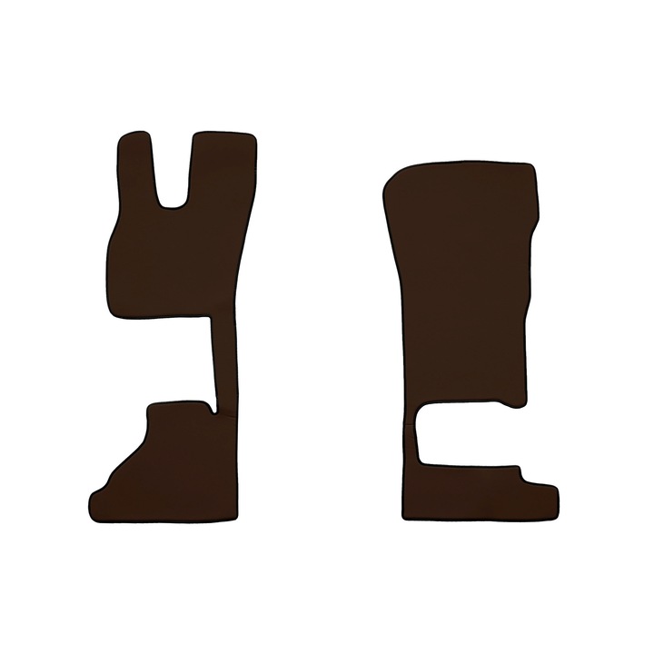 Camion Set covorase podea (sofer + pasager), F-CORE, pentru DAF XG+ XG 10.21-, Pasager fixat, Pasager pliabil, Maro